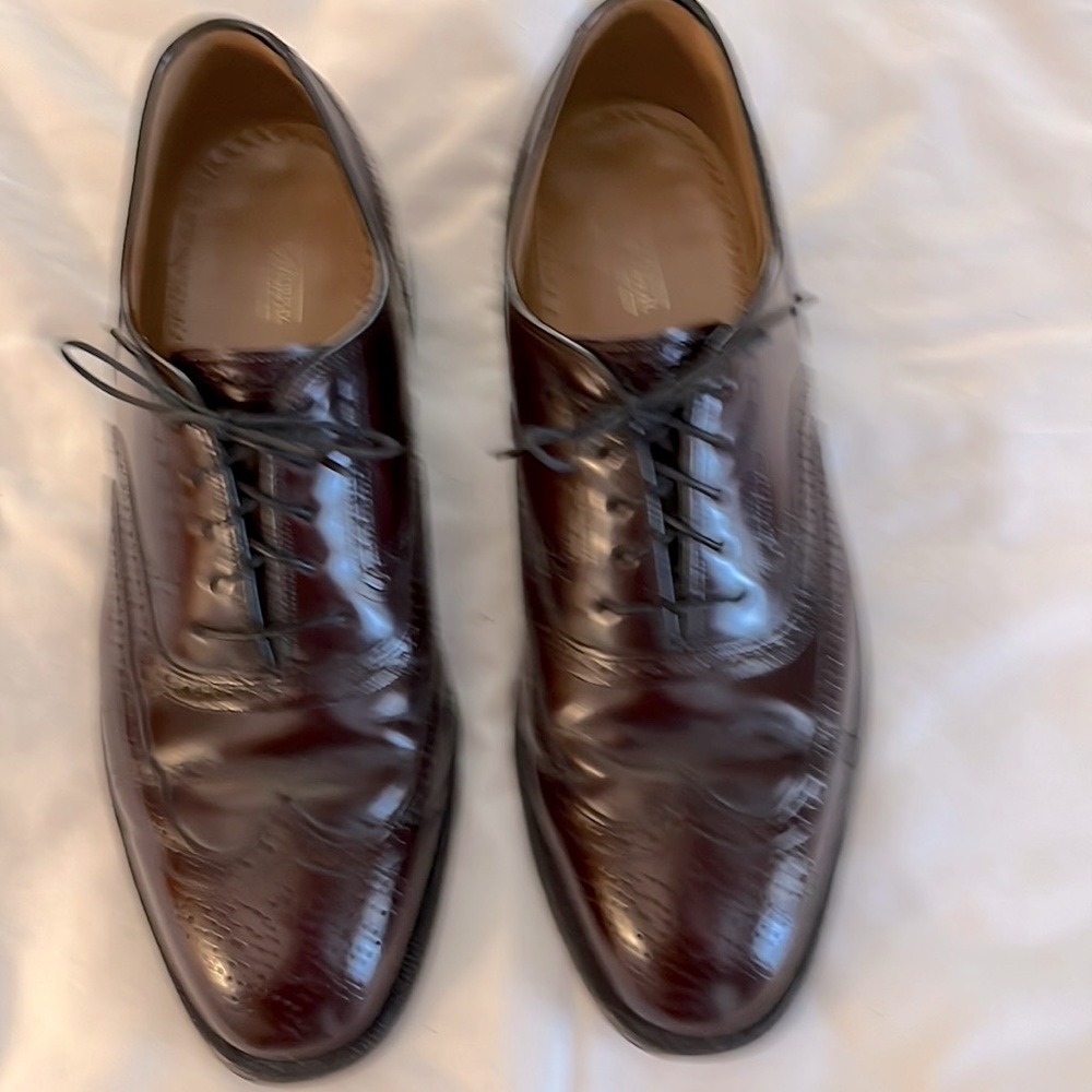 Johnston & Murphy Ellsworth Wingtip Oxford shoes Black Size 11D